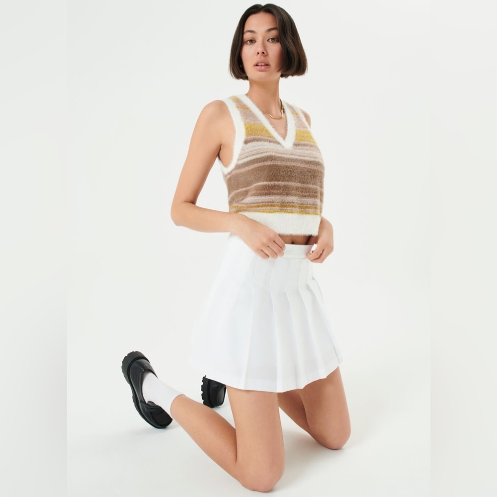 Sunday Best Olive 15” Mini Skirt